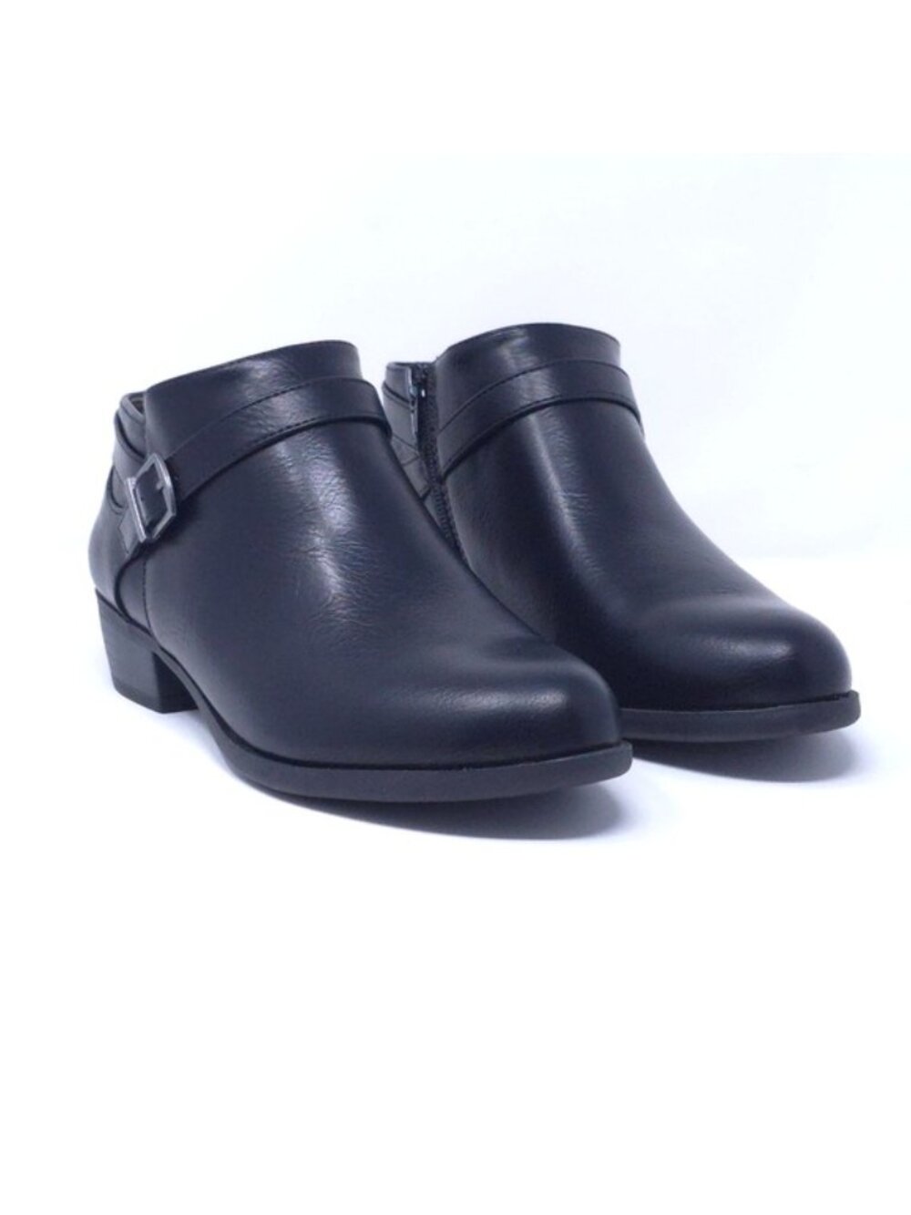 LifeStride Alexander Block Heel Ankle Booties Black 6.5 W - Picture 2 of 10